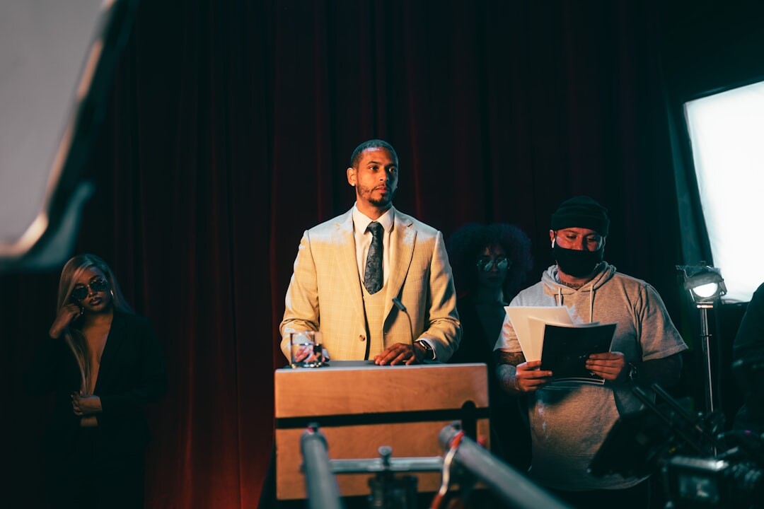 famous tv host on stage