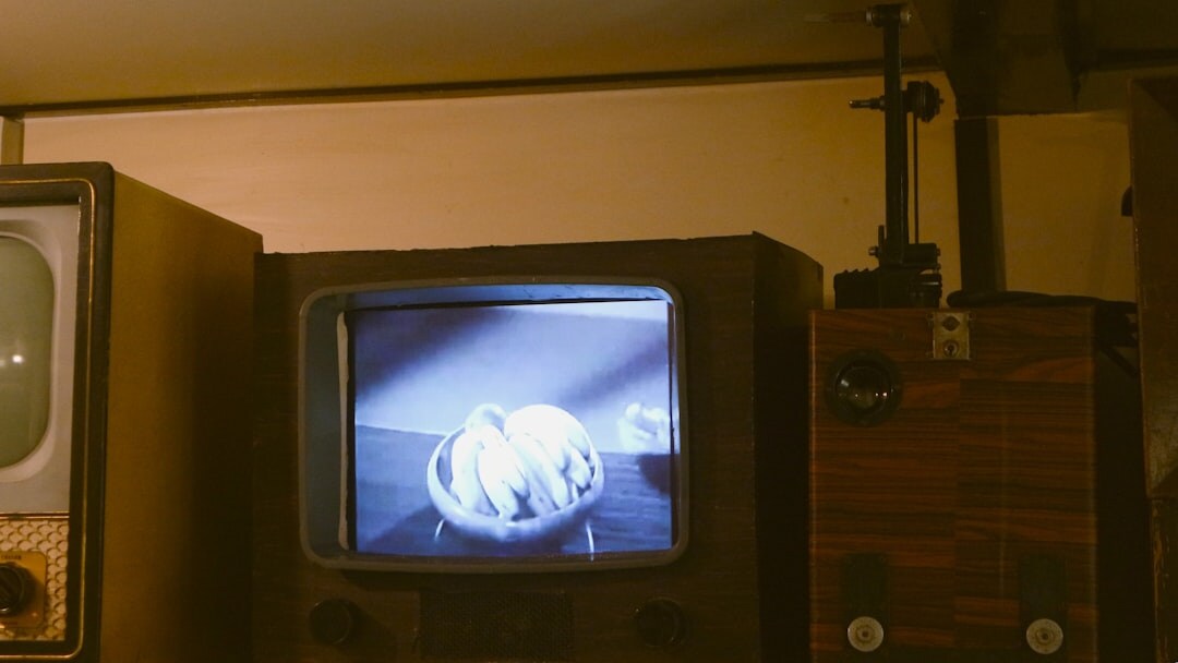 black and white tv broadcast