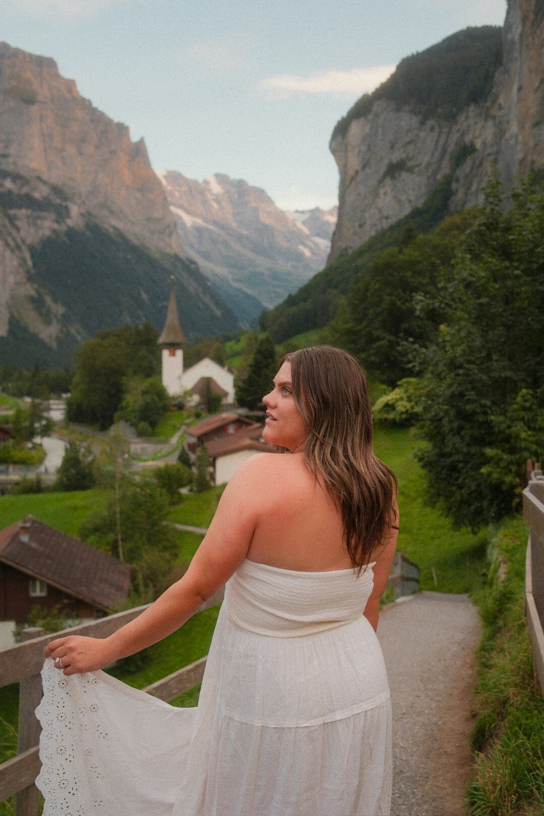 Portrait of a Swiss woman editor in her 40s smiling